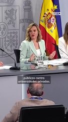 Pilar Alegría: "Esto va de universidades buenas contra malas"