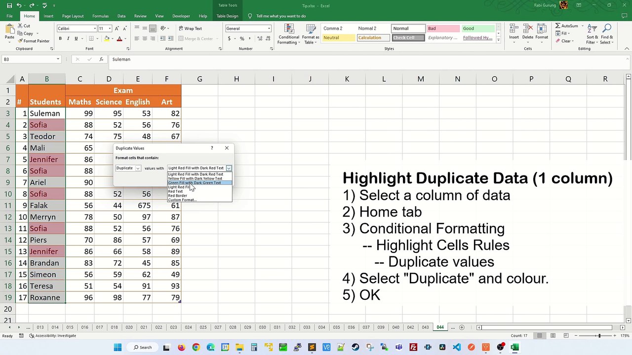 EASY Ways to Find and Remove Duplicates in Excel - Excel Tips and Tricks