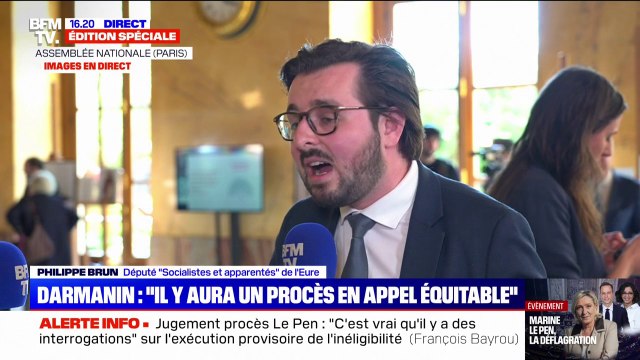 Procès RN: Ceux qui prétendent défendre la souveraineté populaire, défendent en réalité leurs petits intérêts , estime Philippe Brun (PS)
