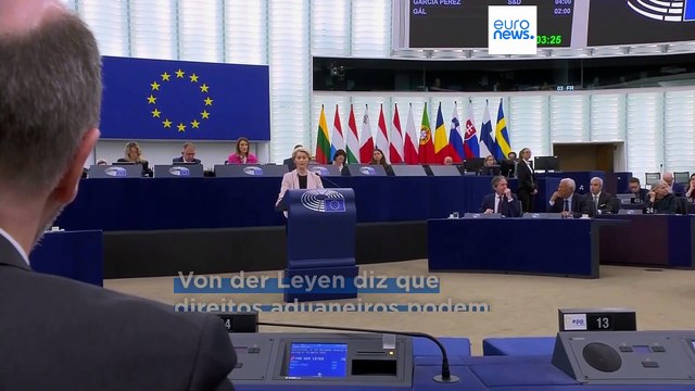 Von der Leyen promete usar todas as cartas para fazer frente às tarifas recíprocas de Trump