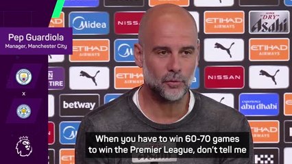 Guardiola rubbishes 'toughest battle' claim in stern reminder of City's success