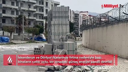 Hatay'da fırtına yaşamı olumsuz etkiledi