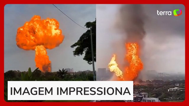 Explosão de gasoduto provoca grande incêndio na Malásia