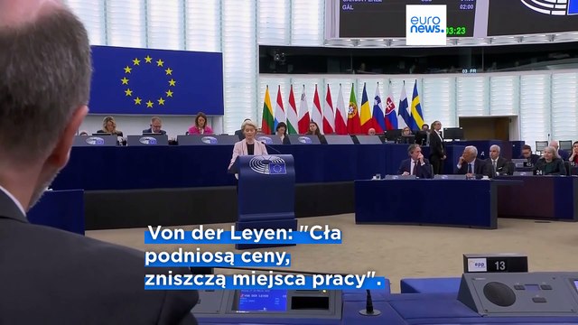 Von der Leyen obiecuje wykorzystać wszystkie karty, aby „odeprzeć” cła Trumpa