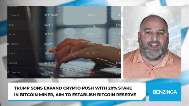 Trump Sons Expand Crypto Push With 20% Stake In Bitcoin Miner, Aim To Establish Bitcoin Reserve