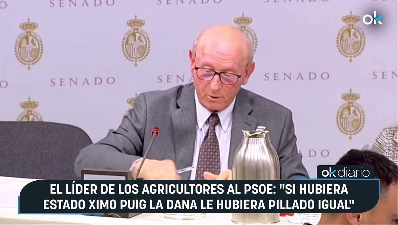 El líder de los agricultores al PSOE: "Si hubiera estado Ximo Puig la DANA le hubiera pillado igual"