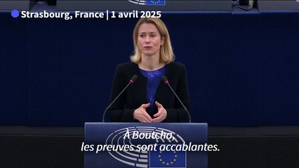 A Boutcha, en Ukraine, des preuves de crimes de guerre "accablantes" (Kallas)