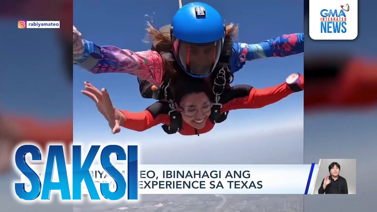 Rabiya Mateo, ibinahagi ang skydiving experience sa Texas | Saksi
