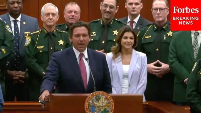 Ron And Casey DeSantis Promote 'Law And Order' Policies To Florida Sheriffs