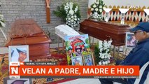 velan a padre, madre e hijo fallecidos en trágico accidente en San Julián