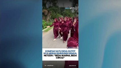 KOMPAK SATU KAMPUNG PAKAI OUTFIT MERAH BURGUNDY, NETIZEN : "BEDA WARNA, BEDA CIRCLE"