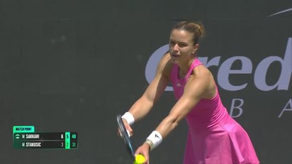 Maria Sakkari démarre fort à Charleston avec une victoire convaincante 🎾