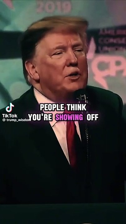 Trump saying