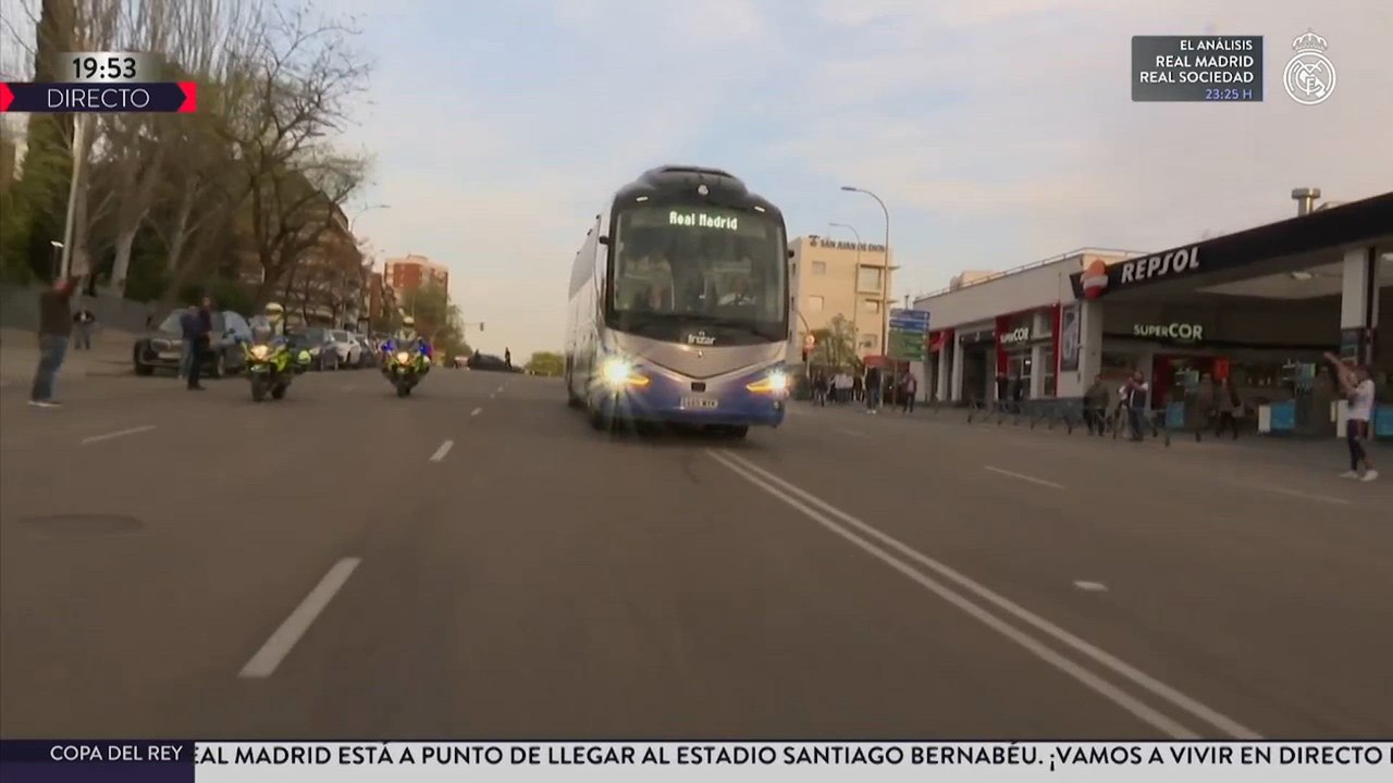 Llegada y recibimiento Real Madrid | Real Madrid - Real Sociedad
