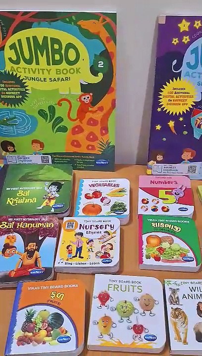 📚 Navneet Tiny Board Books, Jumbo Activity Book & My First Mythology Tale | Kids Learning & Fun! 🎨✨