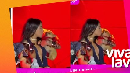 Perro muerde a Yailin &#039;la más viral&#039; durante show