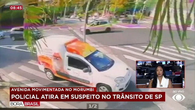 Policial atira em suspeito que bateu em seu carro durante perseguição em SP
