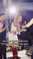Ana Castela defende Zezé Di Camargo e xinga no palco; veja o vídeo