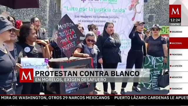 Protestan contra Cuauhtémoc Blanco en Morelos; exigen desafuero