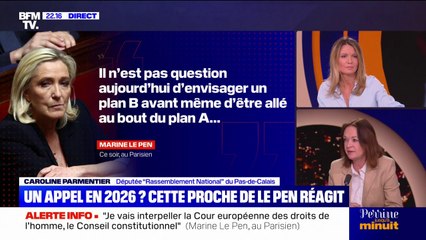 Procès RN: "Il n'est pas question aujourd'hui d'envisager un plan B", réaffirme Marine Le Pen