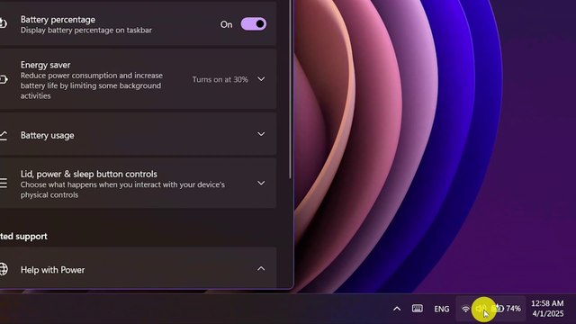 Display Battery Percentage on Taskbar in Windows 11
