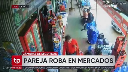 Video: Buscan a pareja que se dedica a robar en mercados de la capital cruceña