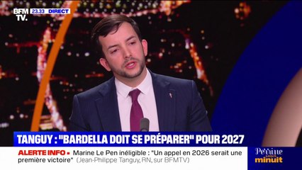 Procès RN: pour Jean-Philippe Tanguy (RN) la censure du gouvernement "n'est pas liée au destin de Marine Le Pen"