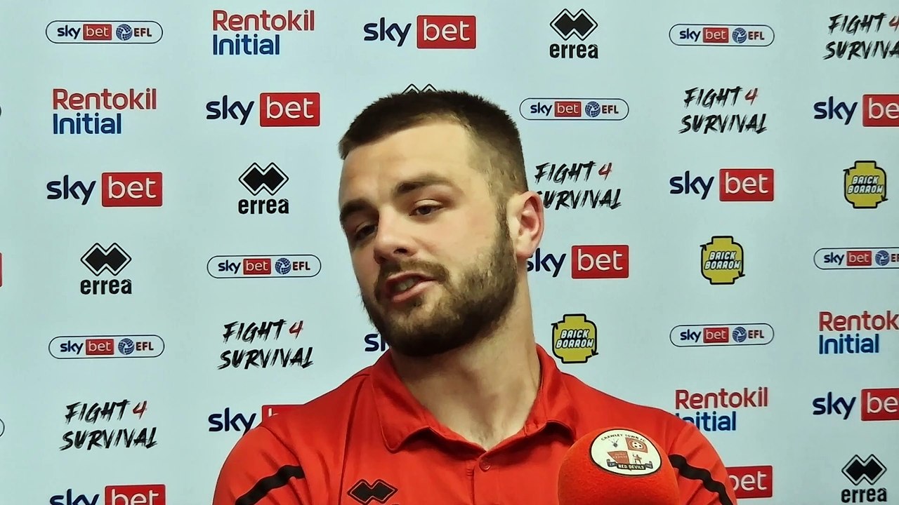 Crawley Town skipper Charlie Barker on Peterborough United defeat