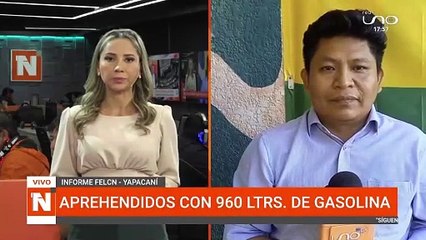 Aprehendidos con 960 litors de gasolina en Yapacaní