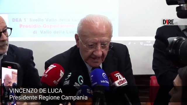 Napoli - SANITÀ. DE LUCA: INVESTIMENTI PER OSPEDALE VALLO DELLA LUCANIA (01.04.25)