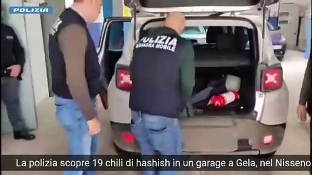Palermo - DROGA. NASCONDEVA 19 KG HASHISH IN GARAGE, ARRESTATO GIOVANE NEL NISSENO (01.04.25)