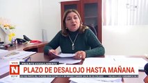 plazo de desalojo hasta mañana