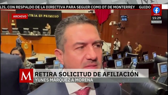 Miguel Ángel Yunes Márquez retira su solicitud de afiliación a Morena
