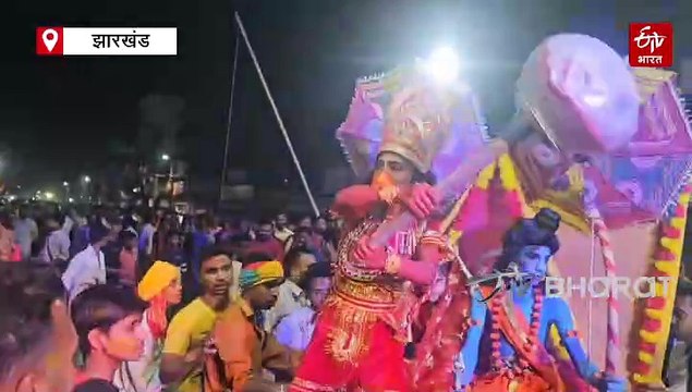 हजारीबाग की इंटरनेशनल रामनवमी, अंतिम मंगला जुलूस के दौरान दिखा रामभक्तों का सैलाब