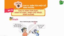 Toán lớp 3 - Bài 50 Chu vi hình tam giác, hình tứ giác, hình chữ nhật, hình vuông || DINOTECH