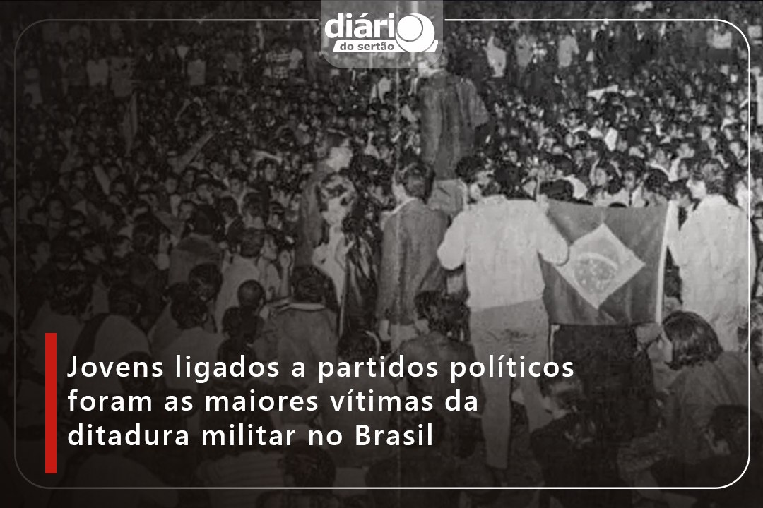 Jovens ligados a partidos políticos foram as maiores vítimas da ditadura militar no Brasil
