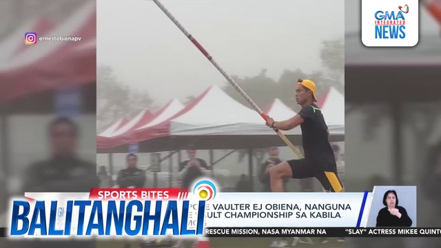 World no. 4 pinoy pole vaulter Ej Obiena, nanguna sa Taiwan Int'l Pole Vault Championship sa kabila ng makapal na hamog | Balitanghali