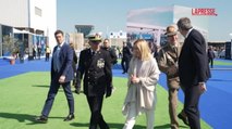 La premier Meloni a Ortona visita l'Amerigo Vespucci