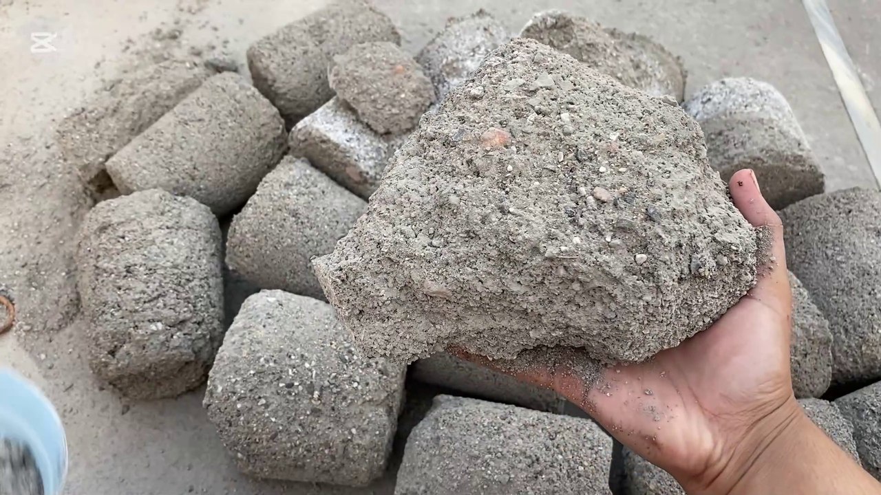 Don't miss this video of multi stoney sand dry crumbling on floor/ #asmr #relax