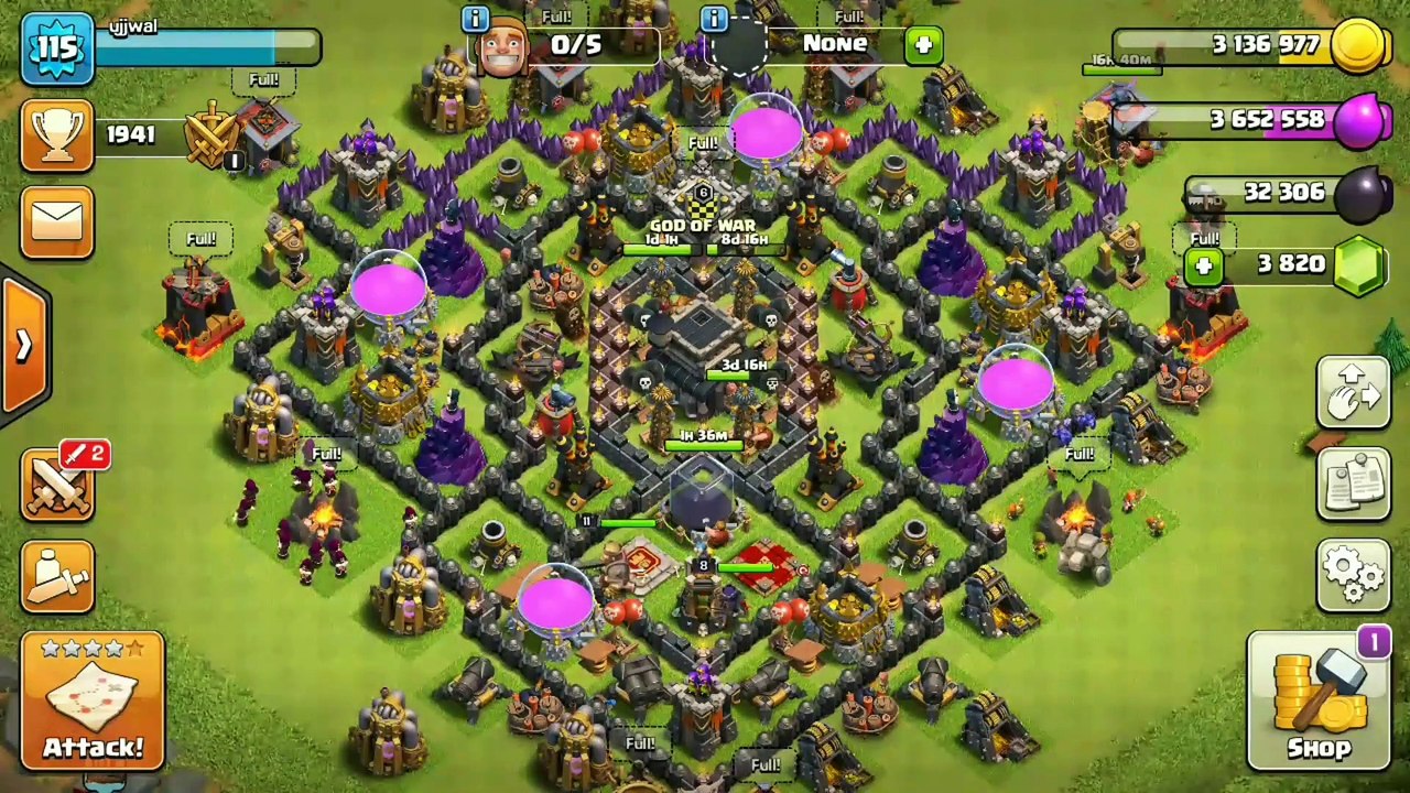 Clash of Clans GOWIPE Attack Strategy Townhall 9