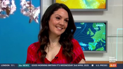 Laura Tobin Weather forecast for the UK (02/04/2025)