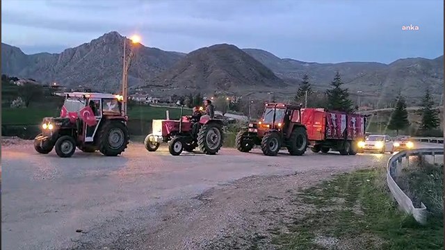 AKP'nin kalesinde çiftçilerden İmamoğlu'na destek konvoyu