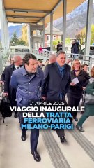 Salvini - Una giornata importante per il trasporto ferroviario tra Italia e Francia (02.04.25)