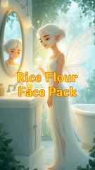 Rice flour face pack in Hindi