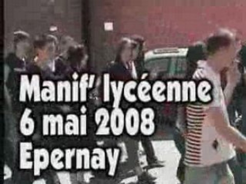 Manif' lycéenne à Epernay
