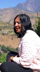 🌄 Chatting Under the Blue Sky on a Scenic Hilly Region #nepal #america