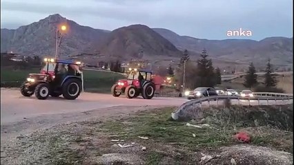 Çiftçilerden İmamoğlu'na traktörlü destek