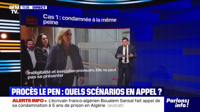 LES ÉCLAIREURS - Procès en appel de Marine Le Pen: quels sont les scénarios possibles?