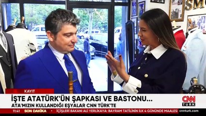 Şapka, baston, pantolon askısı: İşte Atatürk'ün terzisine hatıra bıraktığı eşyalar...