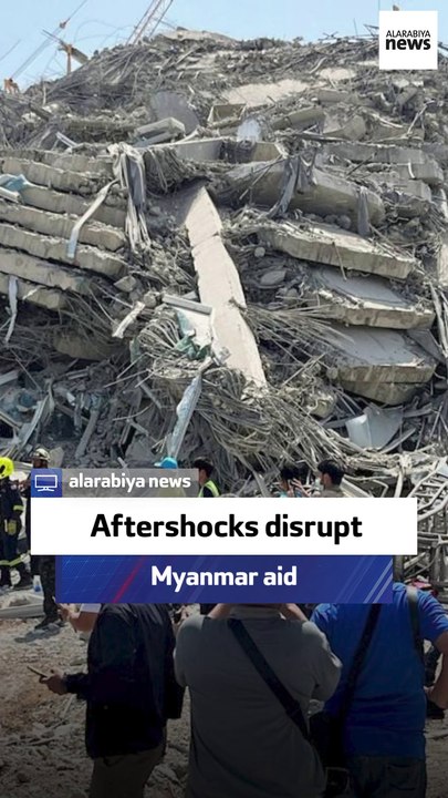 Myanmar aid delayed by aftershocks